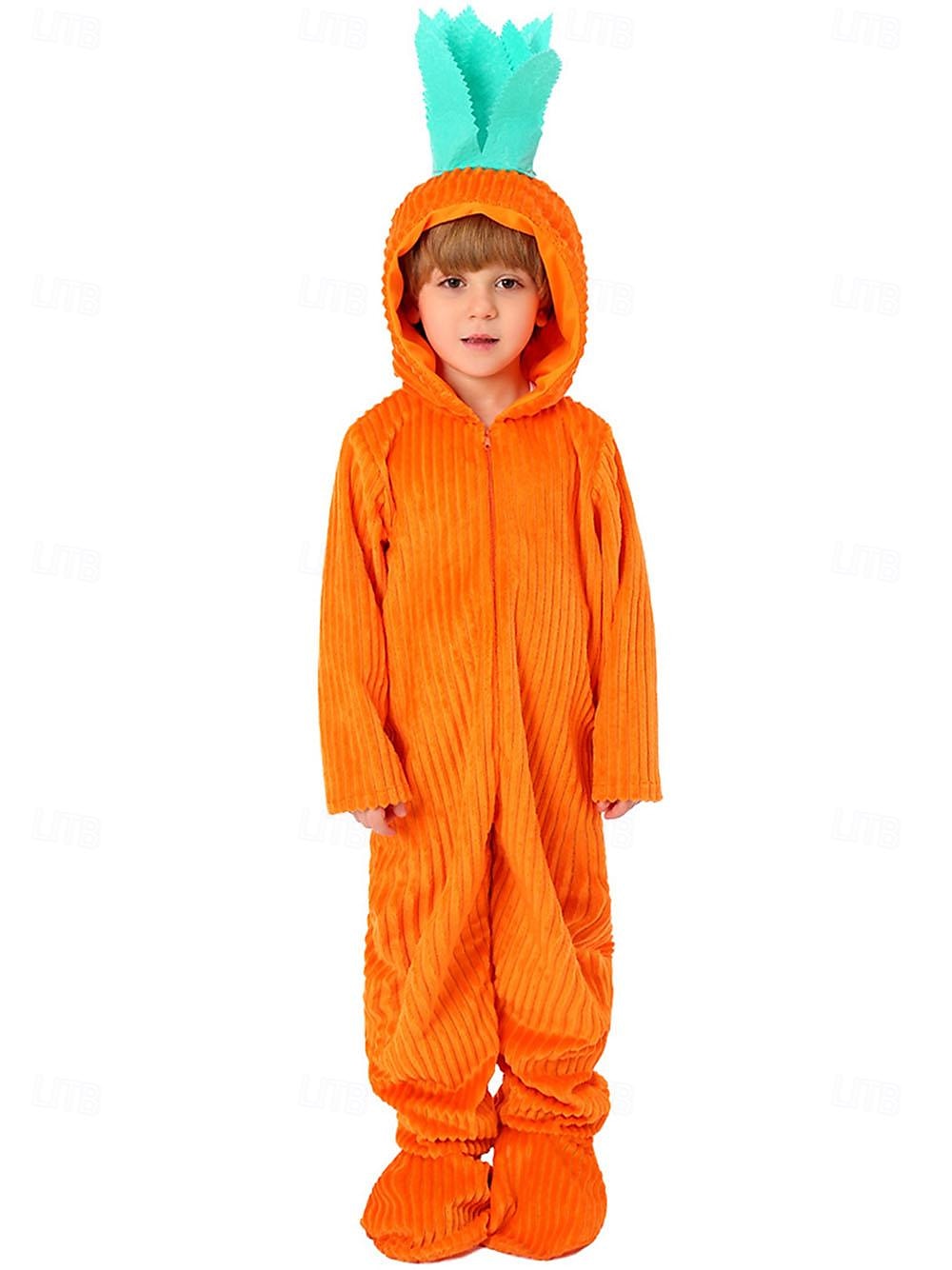 mrkev Karnevalový kostým Cosplay kostým Úbory Dětské Chlapecké Dívčí cosplay Párty Plesová maškaráda Karneval Plesová maškaráda Velikonoce Jednoduchý karnevalový kostým 2025 - $39.99 –P2