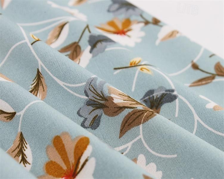 Retro Vintage Anos 50 Vestido Coquetel Vestidos Festa a Fantasia Um vestido de linha Floral Fantasia Mulheres Baile de Máscaras Festa / Eventos Festa de Solteira Adulto Vestido Vestidos de baile de 2026 por $26.99 –P6