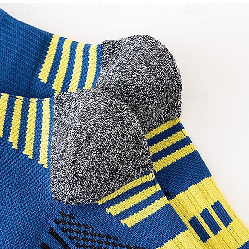 Men's 3 Pack Multi Packs Socks Ankle Socks Running Socks Casual Socks Black White Color Color Block Sports & Outdoor Casual Daily Basic Medium Spring Fall Fashion 2025 - $8.49 –P6