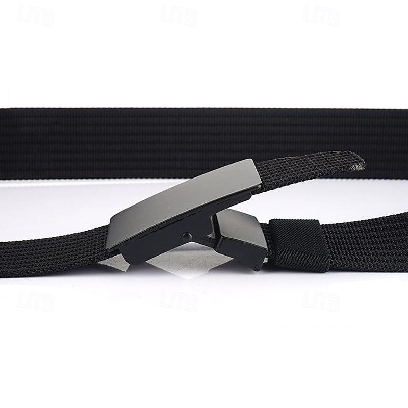 Men's Nylon Belt Waist Belt Black 1# Black Nylon Alloy Durable Adjustable Plain Outdoor Daily 2025 - $12.99 –P14