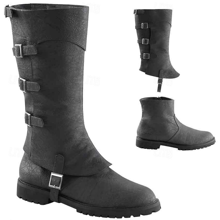 Retro Vintage Mittelalterlich Renaissance Schuhe Gamaschen Stiefelüberzüge Pirat Ritter Wikinger Herren Damen Unisex Seeräuber Steampunk Halloween Karneval Maskerade Veranstaltung / Fest Maskerade 2025 - $63.99 –P1