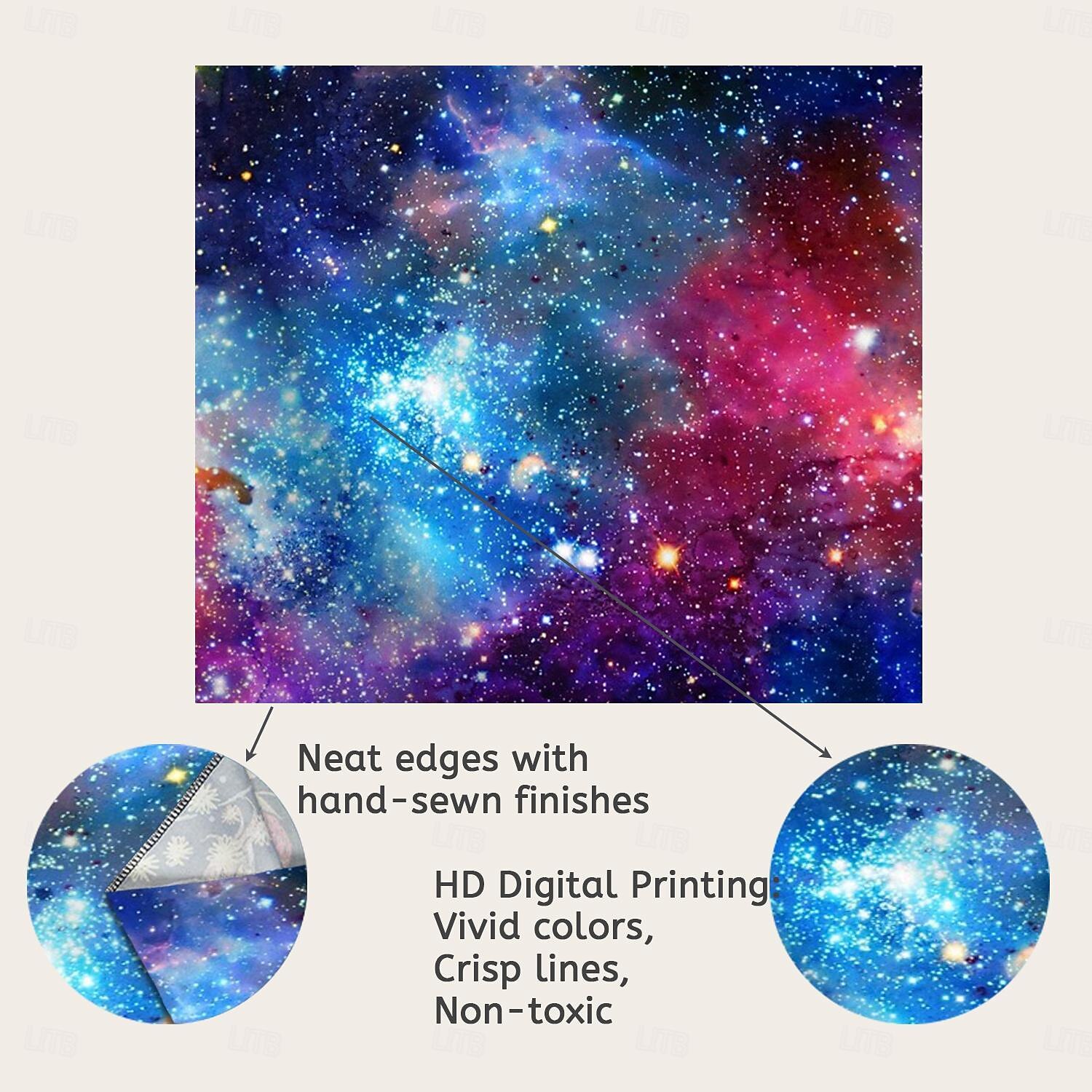 2025年 銀河のタペストリー星雲のタペストリー星空のタペストリーカラフルな宇宙宇宙のタペストリーサイケデリックミスティックスタータペストリー壁掛け天井リビングルーム寮の装飾&amp; ＃40; 92.5 "×70.5"、銀河&amp; ＃41;  コレクション – $16.99 –P3