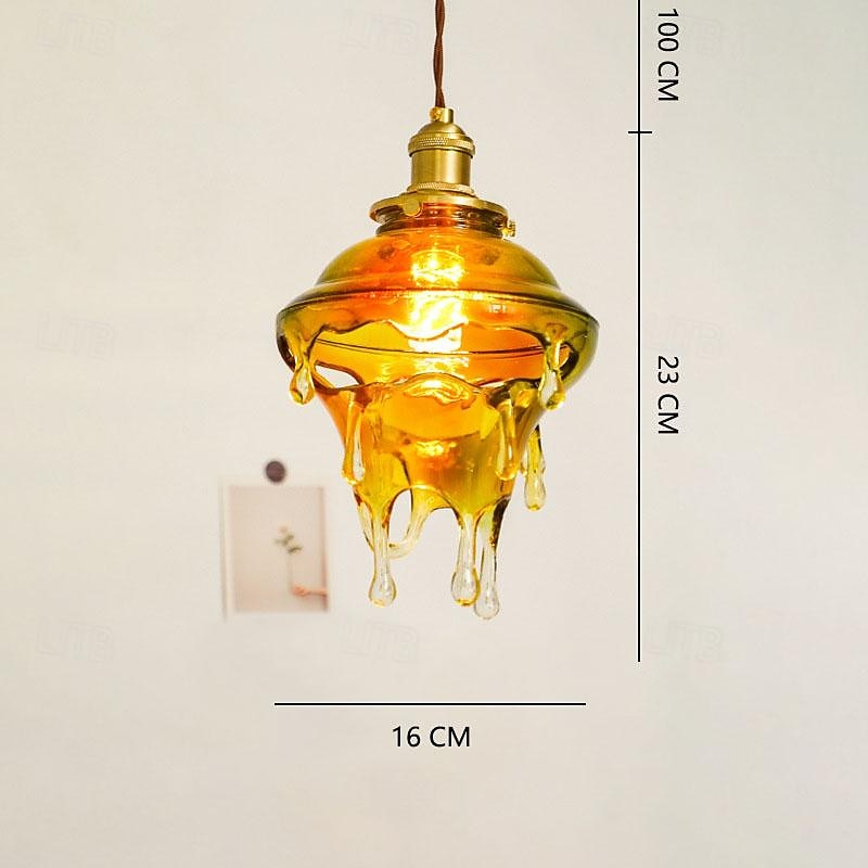 LED-Pendelleuchte, Glas, Vintage, bunt, Wassertropfen, 110–240 V 2026 - $349.99 –P2