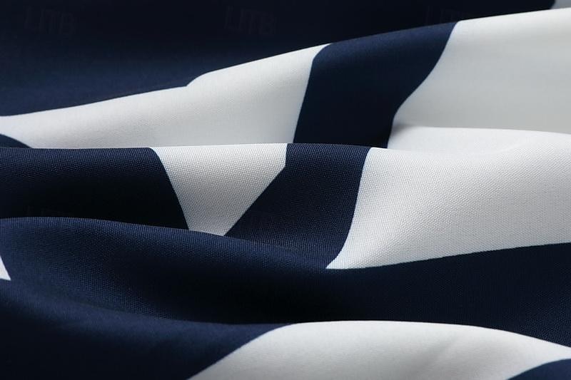 damska sukienka koszulowa sukienka na co dzień długa sukienka na zewnątrz codzienne wakacje moda elegancka koszula kołnierzyk kieszeń na guziki krótki rękaw lato wiosna 2023 luźny krój czarno-biały 2025 - $44.99 –P9