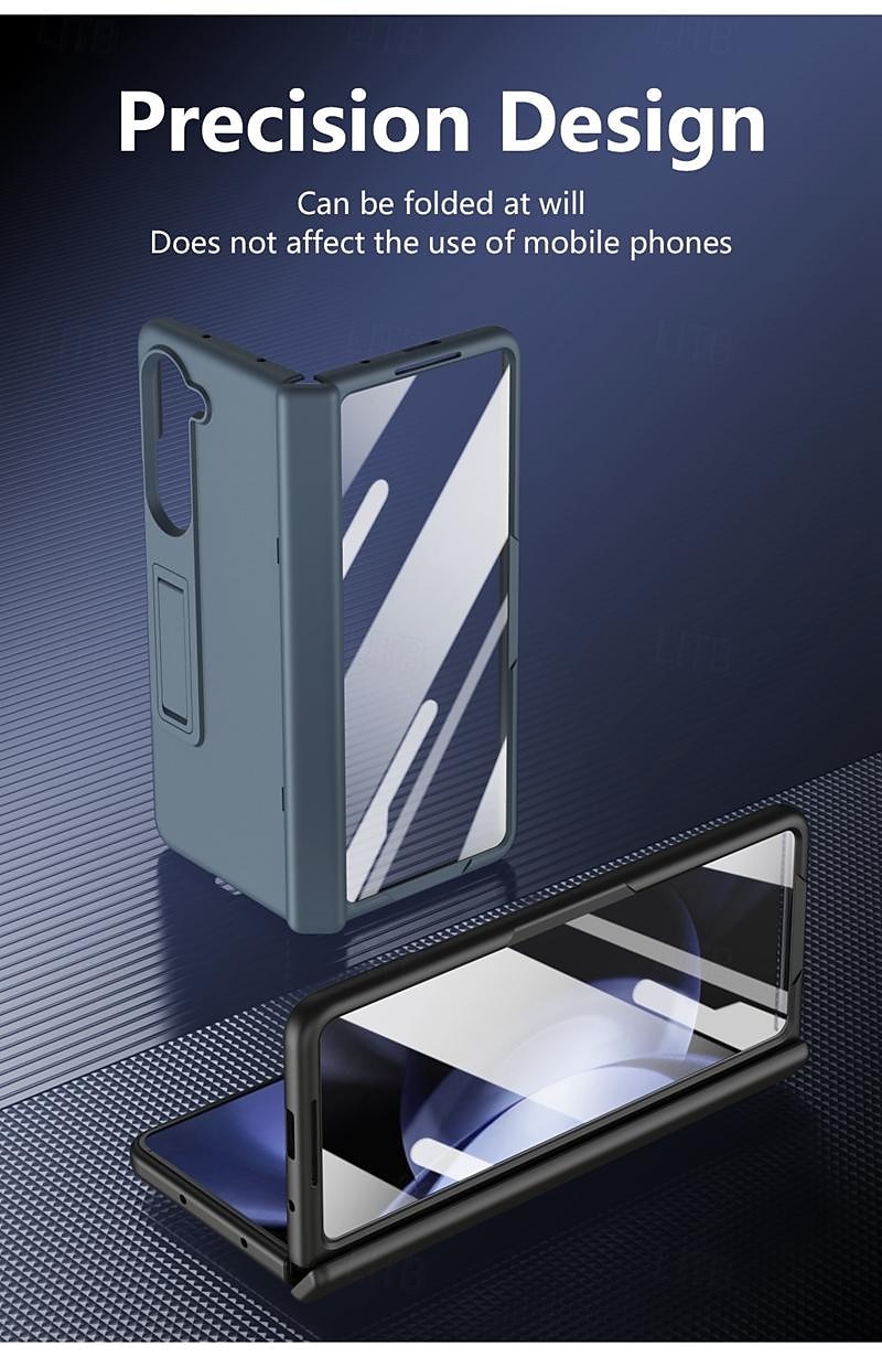 телефон Кейс для Назначение SSamsung Galaxy Z-сгиб 6 Z Fold 5 Z Fold 4 Z Fold 3 Кейс на заднюю панель со стендом и протектор экрана Полная защита тела броня ПК 2025 - $27.99 –P7