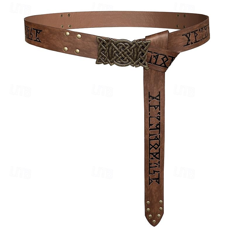 Punk og gotisk Kostymer i middelalderstil Renessanse Cosplay kostyme Midjebelte Knekt Viking Keltisk ridder Herre Dame Viking Halloween Karneval Maskerade Ytelse Stadie LARP Voksne Belte Midjebelte 2025 - $16.99 –P10