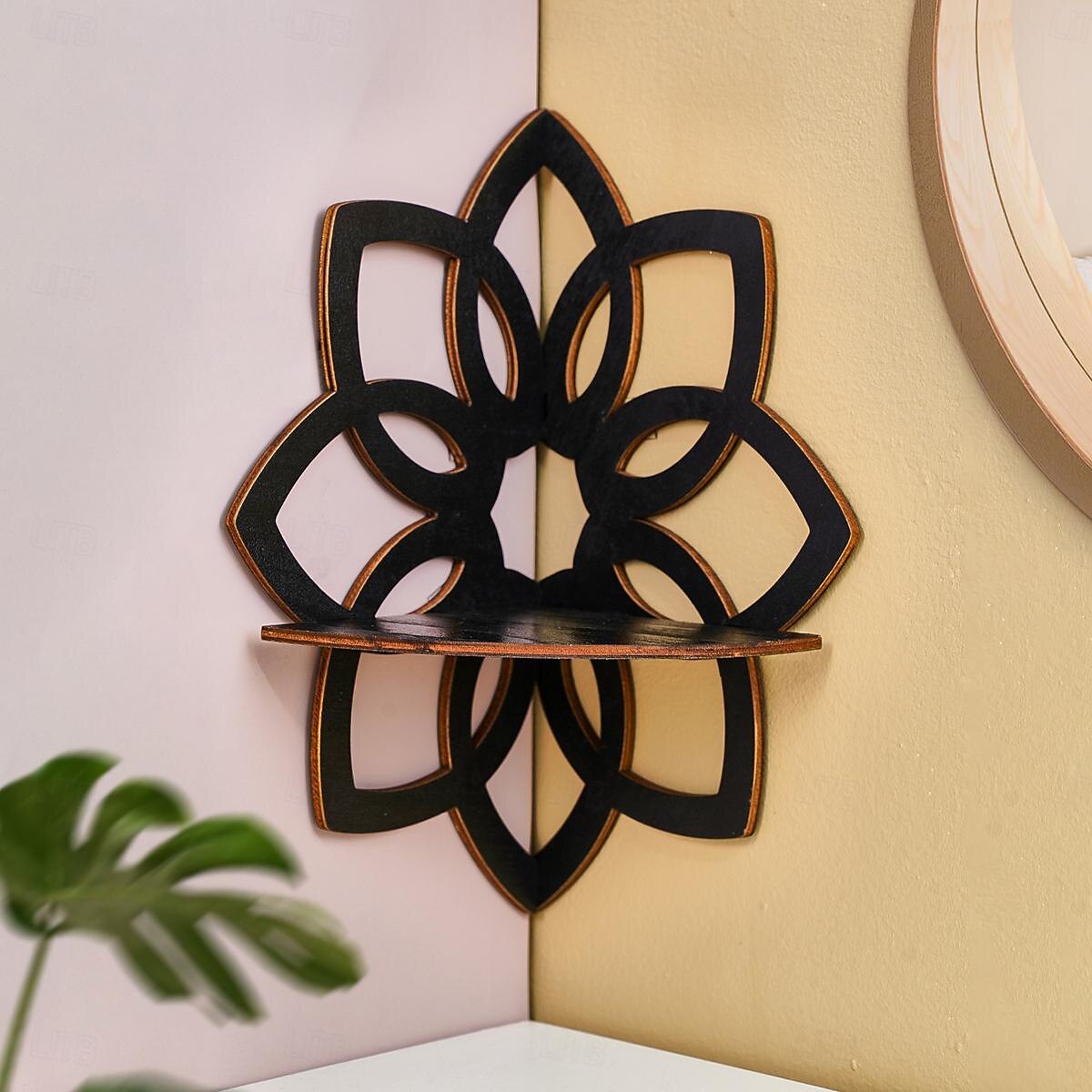1pc présentoir mural à ongles créatif minimaliste (à l'exclusion des clous) ligne minimaliste huit pétales de fleur en forme de mur pendentif décoratif support d'angle décoratif assemblé à la main en de 2025 ? $16.99 –P3
