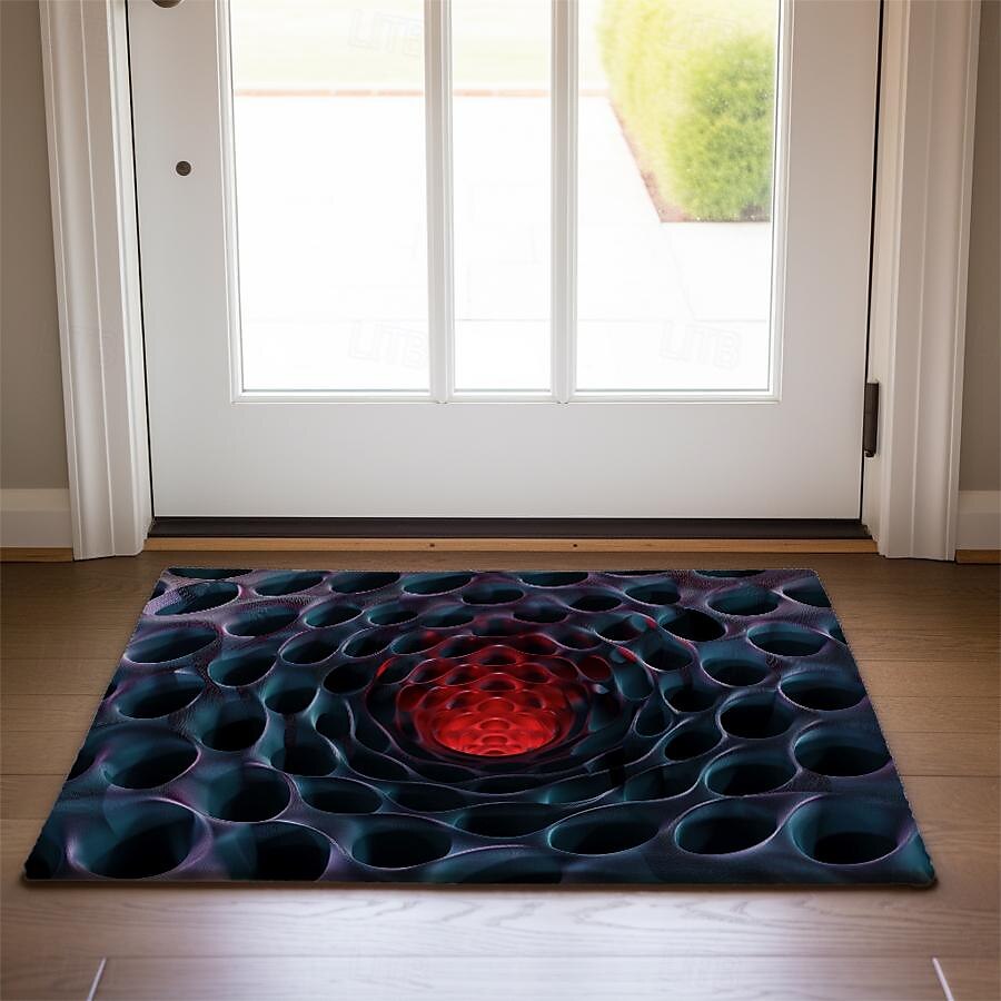 Honeycomb Vortex Doormat Floor Mats Washable Rugs Kitchen Mat Non-Slip Oil Proof Rug Indoor Outdoor Mat Bedroom Decor Bathroom Mat Entrance Rug 2025 - $16.99 –P10