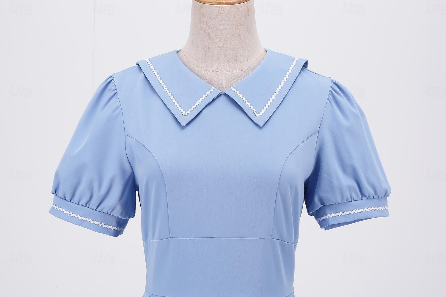 Jaren '50 Retro vintage Middag Swing Jurk Flare Jurk Korte mouwen Wijd uitlopend Kostuum Dames Carnaval Valentijnsdag Casual Schoolfeest Retro themafeest Volwassenen Kleding Lente zomer 2026 - $52.99 –P7