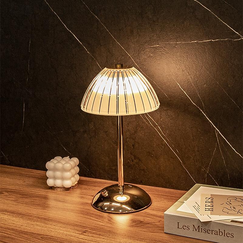 Kristall-Tischlampe, modern, minimalistisch, Touch, 3-farbig, stufenlose Dimmung, wiederaufladbar über USB, mit weichem Licht und langlebigem Akku 2025 - $48.99 –P1