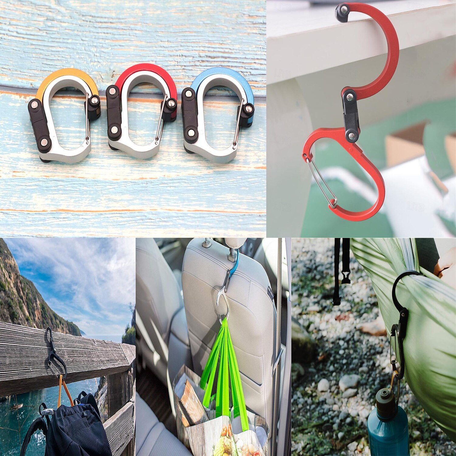 Climbing Carabiner D Type Carabiner Hook Aluminium Alloy Hanging Carabin 2025 - $10.49 –P1