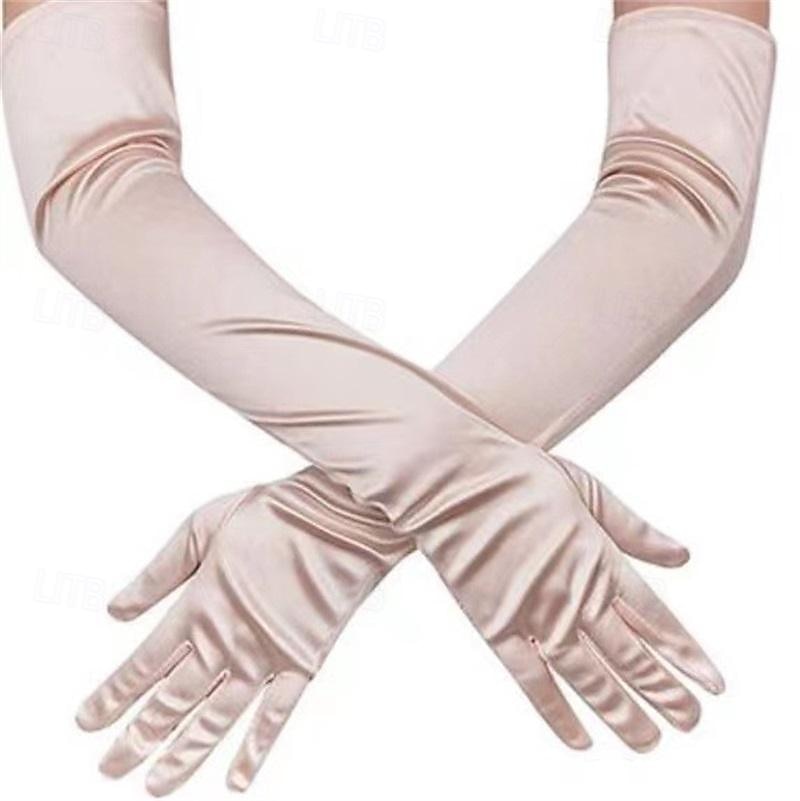 mote voksne kvinner sateng hansker lange sexy votter kveld fest elegant brudekjole hansker 2026 - $16.99 –P12