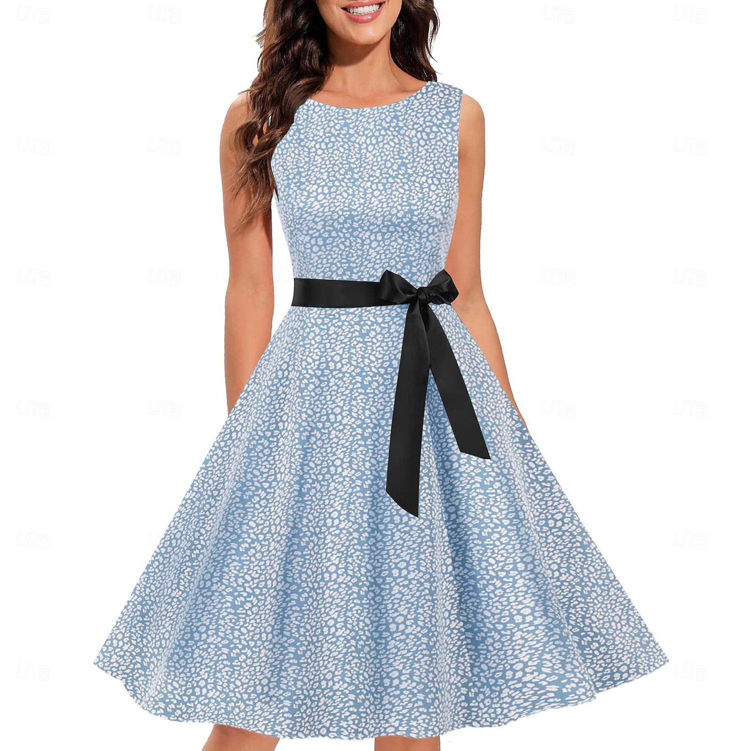 Retro Vintage Anos 50 Vestido Coquetel Vestidos Festa a Fantasia Um vestido de linha Floral Fantasia Mulheres Baile de Máscaras Festa / Eventos Festa de Solteira Adulto Vestido Vestidos de baile de 2026 por $26.99 –P12