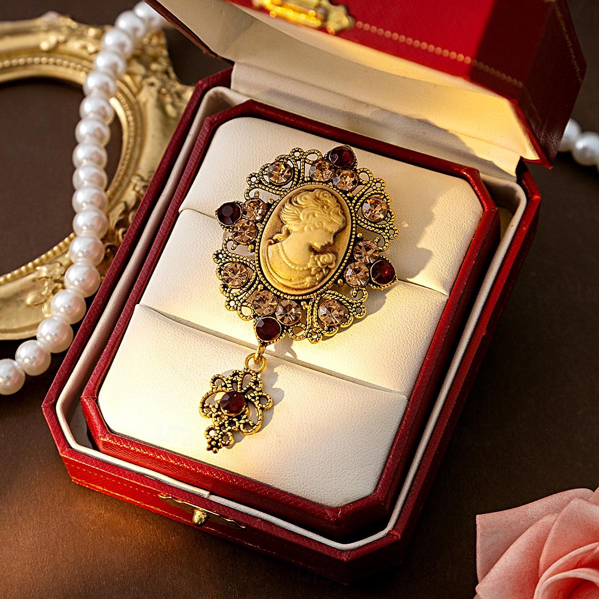 Rococo Baroque Victorian Brooch Pins Edwardian Fancy Dress Women's Royal Masquerade Event / Party Adults' Brooch 2025 - $9.99 –P6