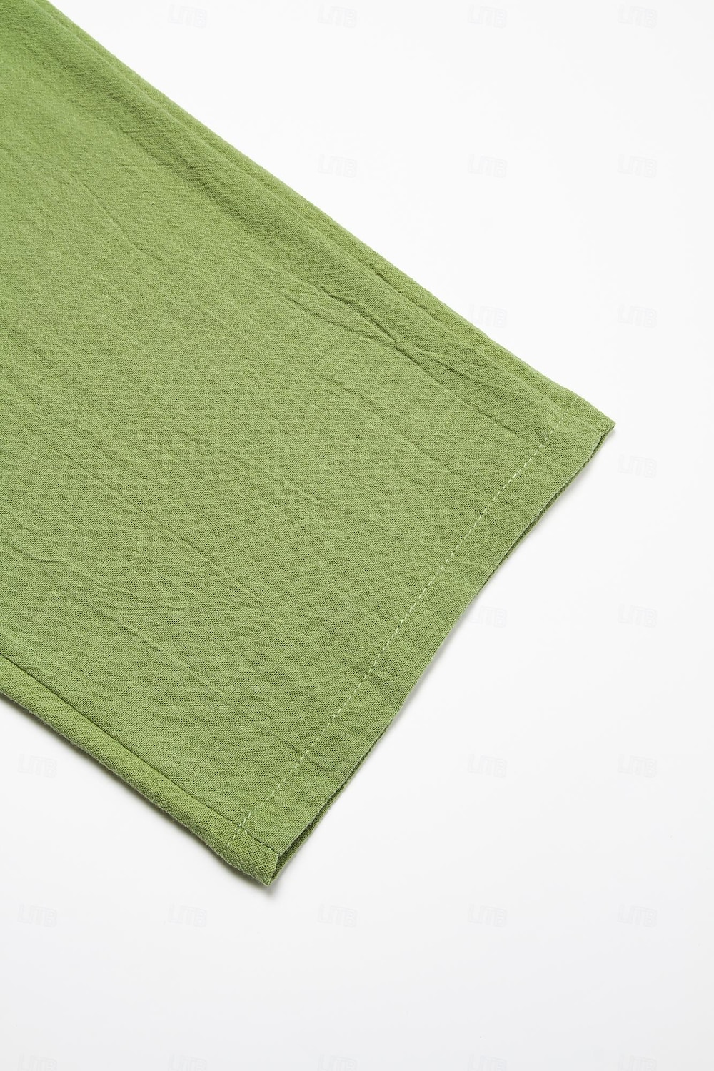 Dame Store størrelser Shorts i bomullslin Lin-inspirerte bukser Fôret shorts Enkel Fritid Komfort Lang Naturlig Ren farge Mikroelastisk Hjem Gate Hvit Blå Grønn Kakifarget Sommer Vår 2025 - $6.99 –P12
