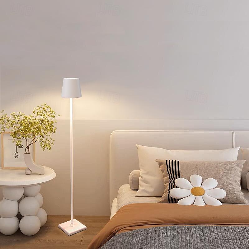 Aluminum Dimming Floor Lamp Rechargeable Standing Lamp Indoor Bedroom Living Room Atmosphere Desk Lamp Type-C 2025 - $83.99 –P2