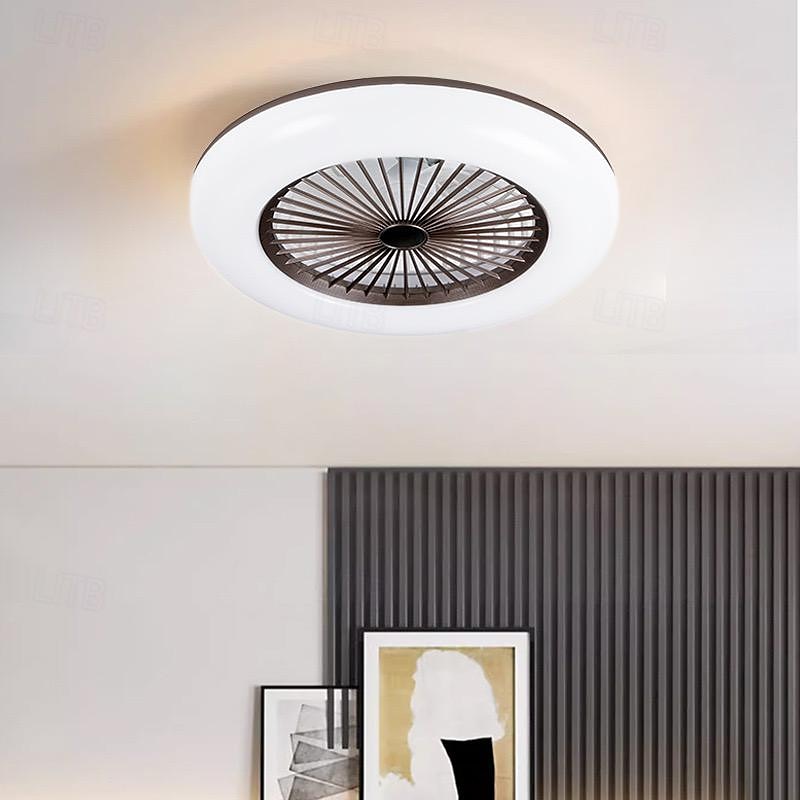 Ceiling Fans with Lights, 55cm Modern Low Profile Ceiling Fan, 72W Flush Mount, 3 Colors, 3 Speeds, Dimmable Ceiling Fan with Light 110-240V 2025 - $280.79 –P1