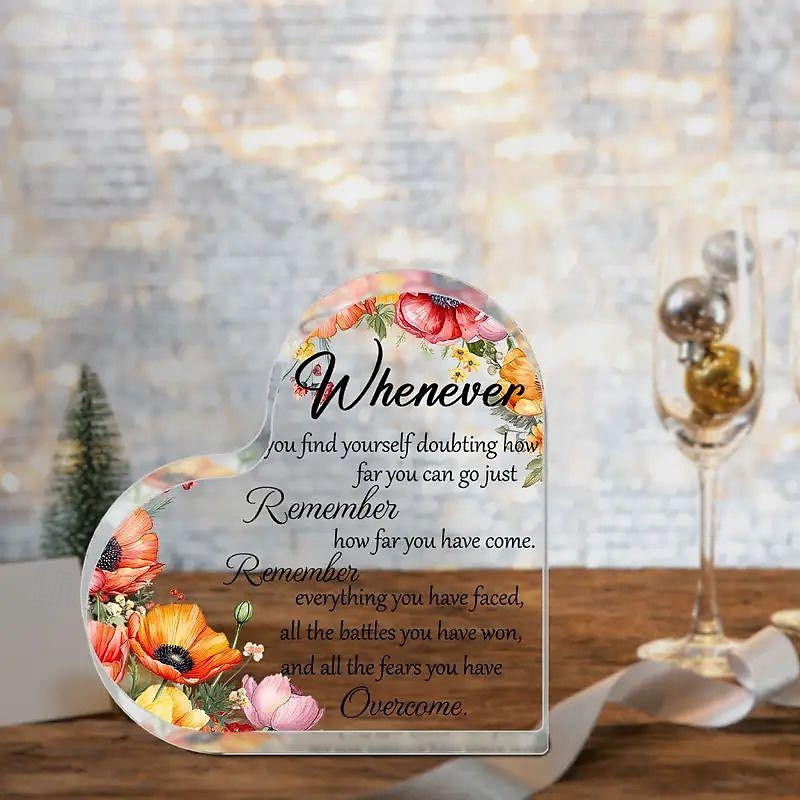 Cadeaux de motivation en acrylique pour femme, décoration de bureau inspirante, encouragement des étudiants, cadeaux de motivation, collège, lycée, université, plaque positive pour collègue, amie, de 2025 ? $3.99 –P2