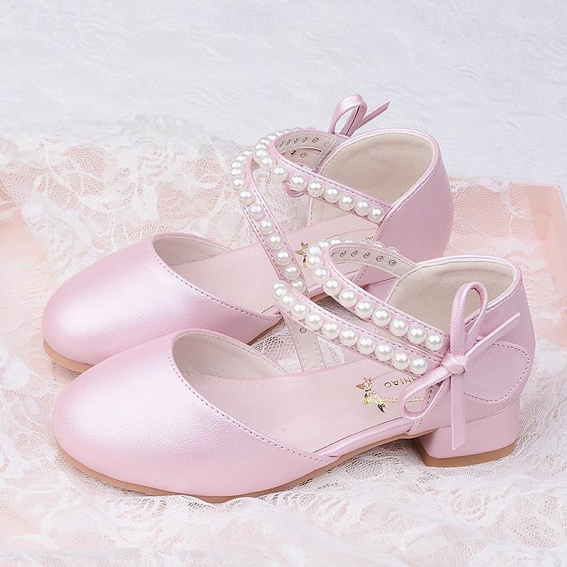 Dla dziewczynek Szpilki Eleganckie buty Buty dla druhenek Buty księżniczki Buty do szkoły Sztuczna skóra Przenośny Oddychalność Antypoślizgowe Buty księżniczki Wielkie dzieci (7 lat +) Małe dzieci 2025 - $64.99 –P4