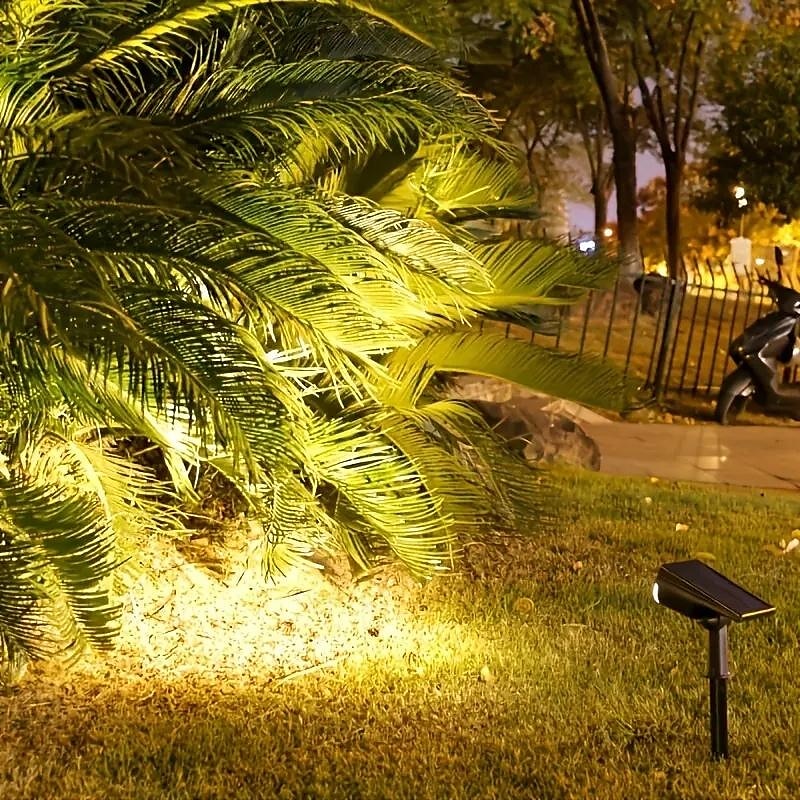 2/7led projecteur solaire extérieur étanche jardin cour pelouse paysage lumière colorée rvb lumière de pelouse pour bord de route villa parc jardin décor lumière 1pc de 2025 ? $14.99 –P2