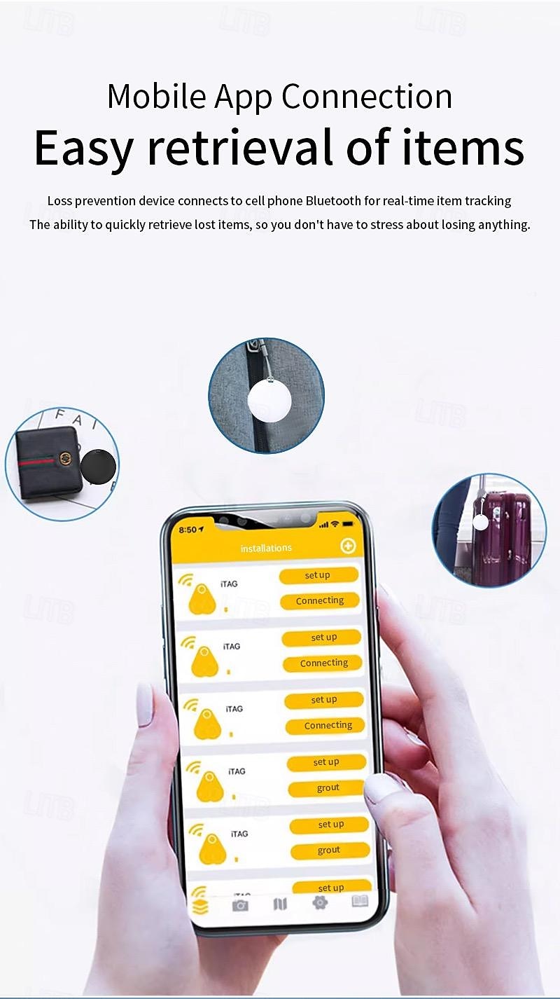 Portable Mini Bluetooth anti-loss GPS tracking device Pet Tracker IOS Android Smart Locator 2025 - $17.99 –P6