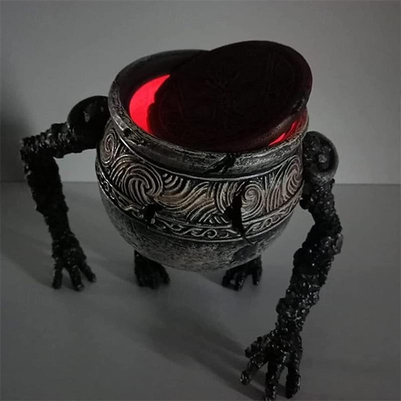 Statui pentru băiat cu inel elden, cu lumini LED care schimbă culoarea încorporată, oală pentru mărfuri, figuri de băiat, lampă de masă pentru decor acasă, colecția de fani ai jocului pentru cadouri 2025 - $70.99 –P3