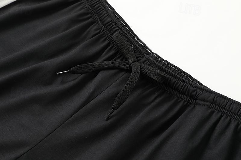 Férfi Póló öltönyök Tracksuit Teniszing Rövidnadrág és póló szett Rövid ujjú Terített nyak Tavaszi nyár Színes Sportok Divat Dizájn 2 db Szabadtéri Utca Hétköznapi Fekete Fehér Sárga Férfi felső póló 2025 - $22.99 –P12