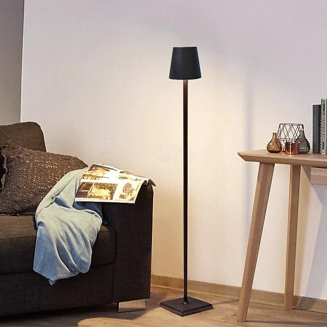 Aluminum Dimming Floor Lamp Rechargeable Standing Lamp Indoor Bedroom Living Room Atmosphere Desk Lamp Type-C 2025 - $83.99 –P5