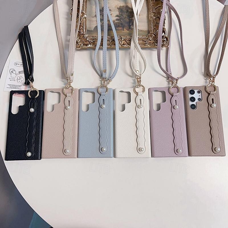 Phone Case For Samsung Galaxy S24 Ultra Plus S23 Ultra Plus S22 Plus  Ultra A55 A35 A25 A15 5G A54 A34 A14 A53 A33 A23 A13 A22 S25 Ultra for Women Girl with Stand Holder Ring Holder with Lanyard Retro 2025 - $21.99 –P1