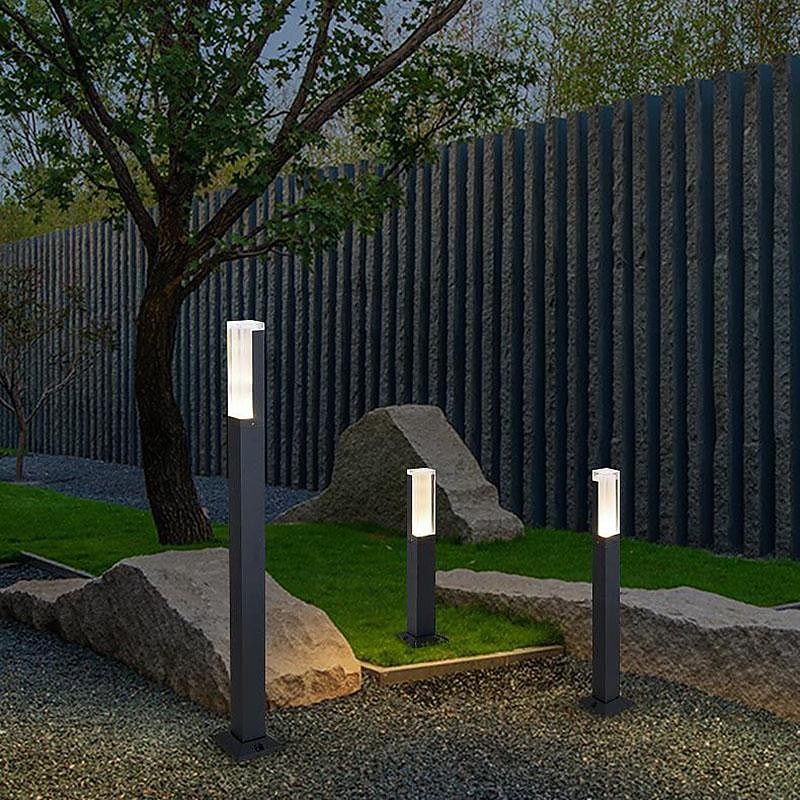 poste de amarração para exterior luzes de caminho LED para exterior 30/40/60/80 cm luz de base antracite de alumínio, lâmpada de jardim de design moderno, ip65 à prova de intempéries, lâmpada de piso de 2026 por $126.17 –P10