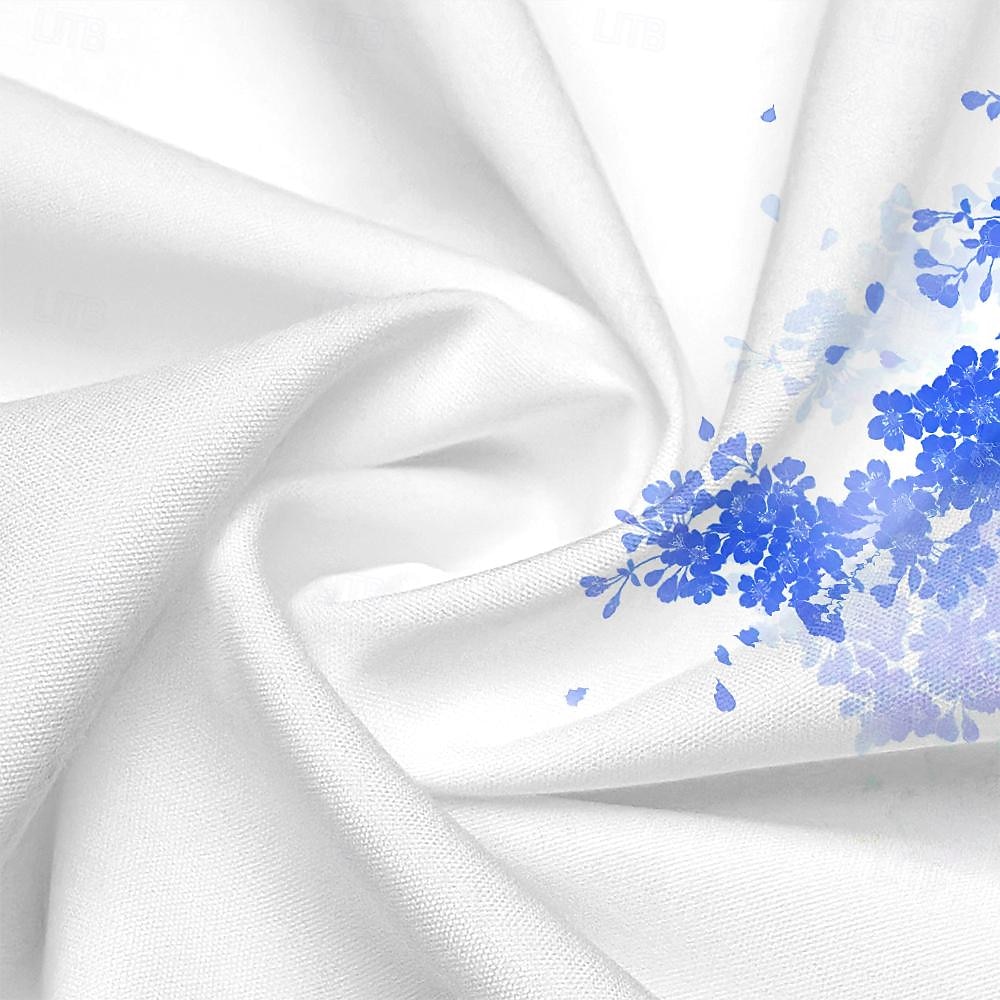 Per uomo Camicie Stampate Floreale Abbigliamento casual alla moda Abbigliamento da lavoro Blu Giallo Manica Lunga Collo ripiegato Primavera & Estate Abbigliamento Tasca del 2026 a $28.99 –P4