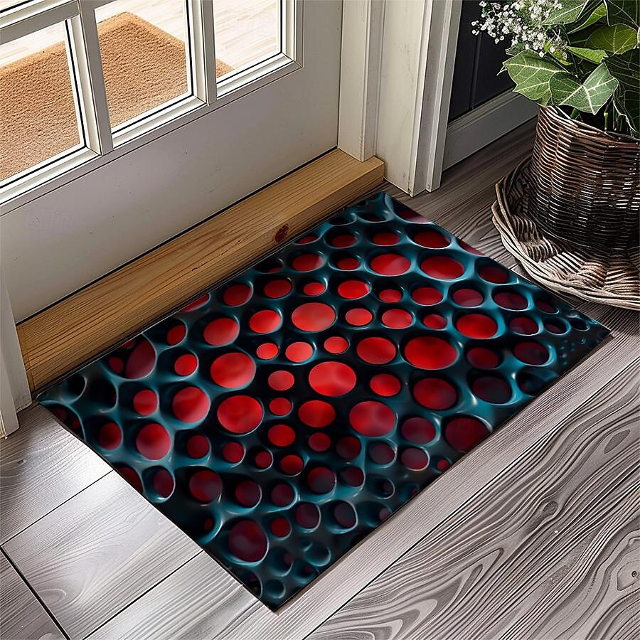 Honeycomb Vortex Doormat Floor Mats Washable Rugs Kitchen Mat Non-Slip Oil Proof Rug Indoor Outdoor Mat Bedroom Decor Bathroom Mat Entrance Rug 2025 - $16.99 –P3