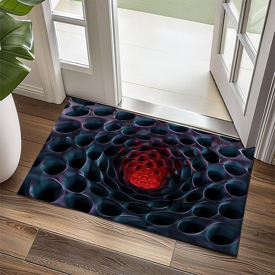 Honeycomb Vortex Doormat Floor Mats Washable Rugs Kitchen Mat Non-Slip Oil Proof Rug Indoor Outdoor Mat Bedroom Decor Bathroom Mat Entrance Rug 2025 - $16.99 –P6