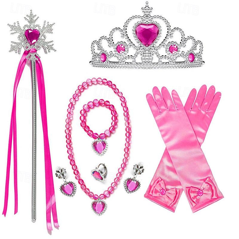 Conjunto de cosplay de acessórios de princesa combinação elsa coroa colar de luva de 2025 por $22.99 –P18