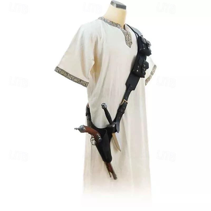 Punk e gótico Renascentista Século XVII Traje Cosplay Bainha Porta-espada Cavalheiro Viking cavaleiro celta Homens Mulheres Unisexo Pirata Dia Das Bruxas Carnaval Baile de Máscaras Espetáculo de 2025 por $32.99 –P4