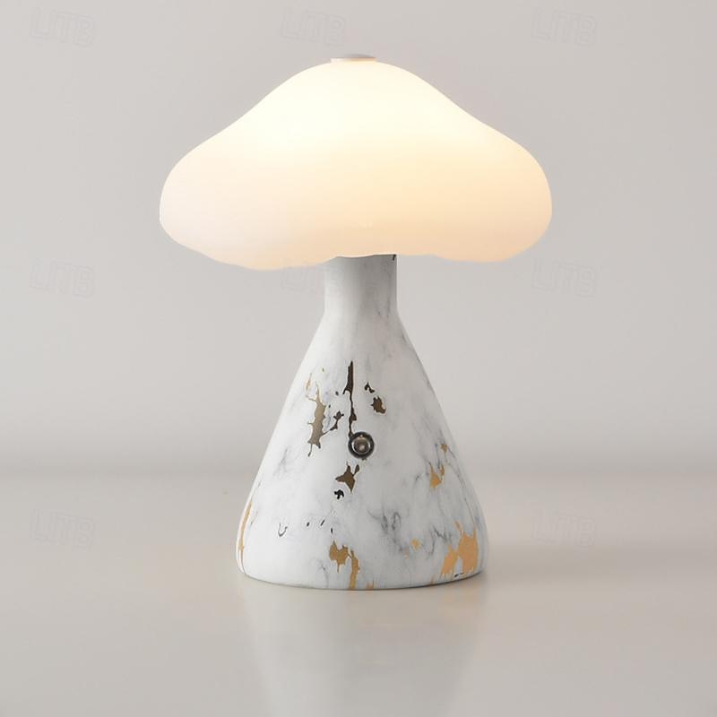 Lâmpada de cogumelo regulável portátil para quarto, lâmpada de cabeceira led com carregamento usb, luz noturna sem fio para decoração de casa de 2025 por $27.99 –P7