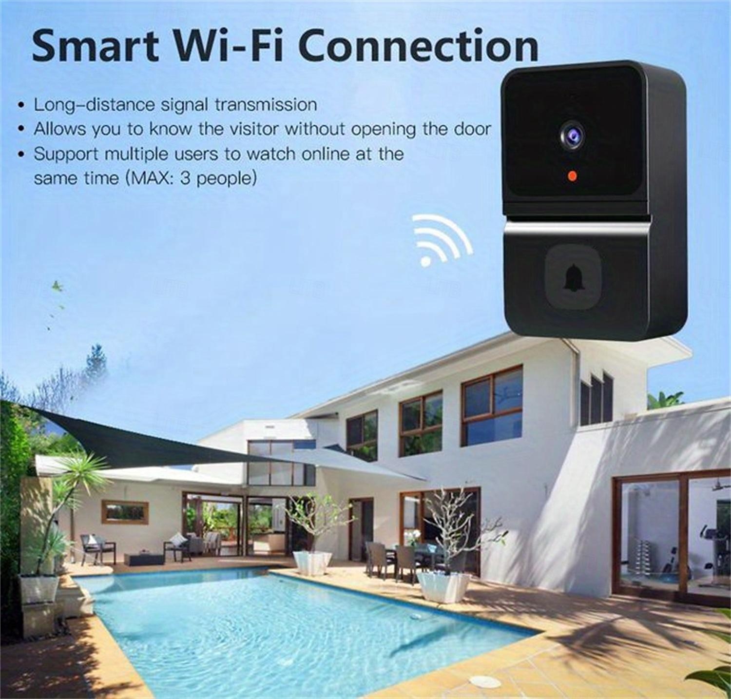 1 stuks slimme visuele deurbel draadloze wifi huishouden laag stroomverbruik lange stand-by app afstandsbediening intercom (ingebouwde batterij) 2025 - $35.99 –P2