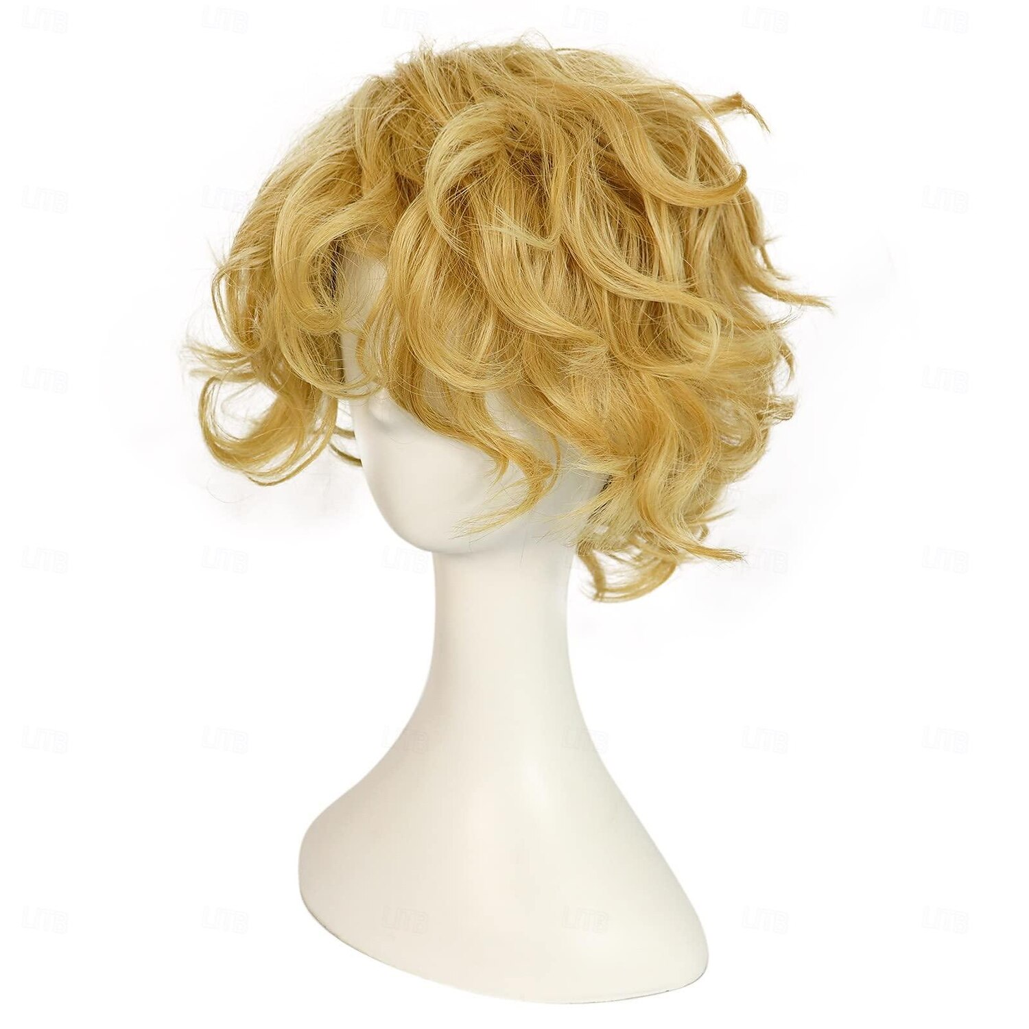 parrucca bionda per uomo parrucca bionda corta e soffice parrucca maschile riccia parrucca sintetica resistente al calore costume cosplay parrucca bionda del 2025 a $20.99 –P4