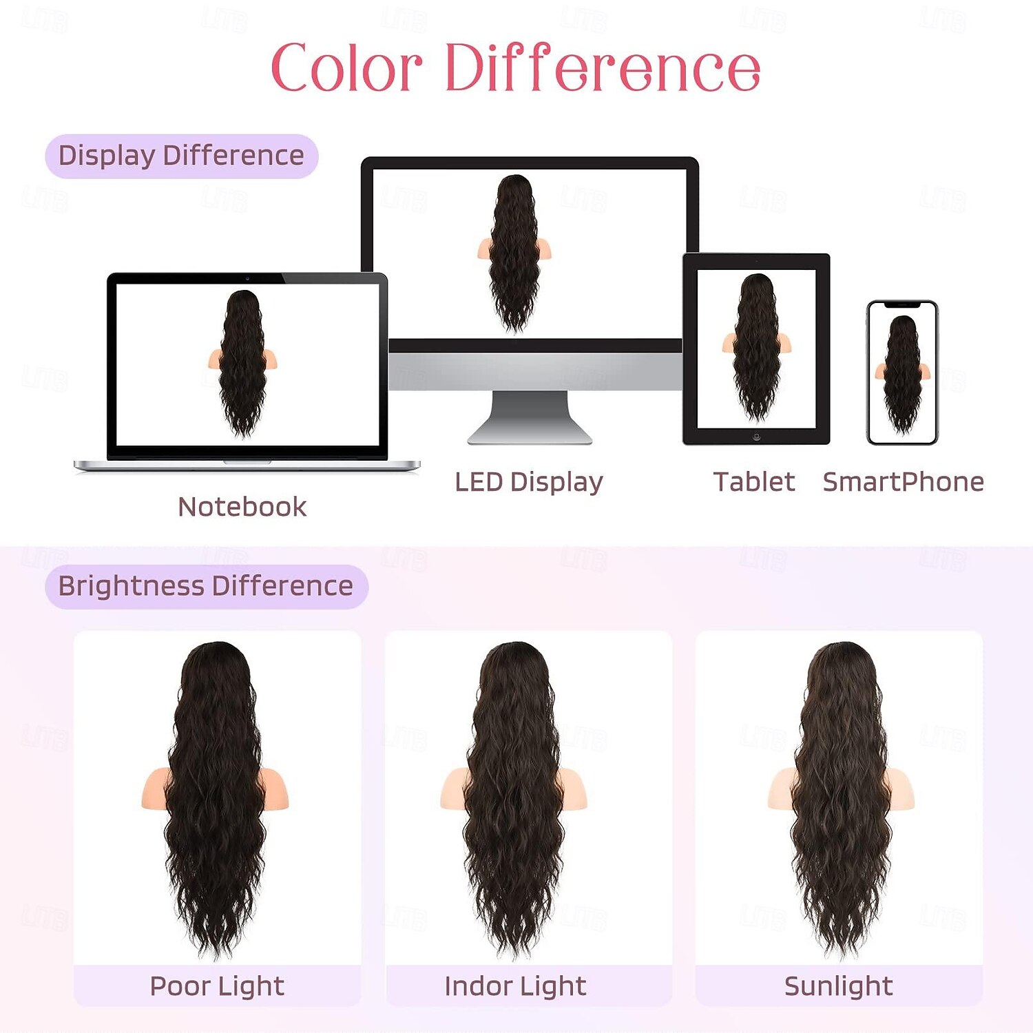 extension de queue de cheval, extensions de cheveux de queue de cheval avec cordon de serrage longue queue de cheval ondulée bouclée postiche synthétique ondulée naturelle pour les femmes usage de 2025 ? $13.99 –P7