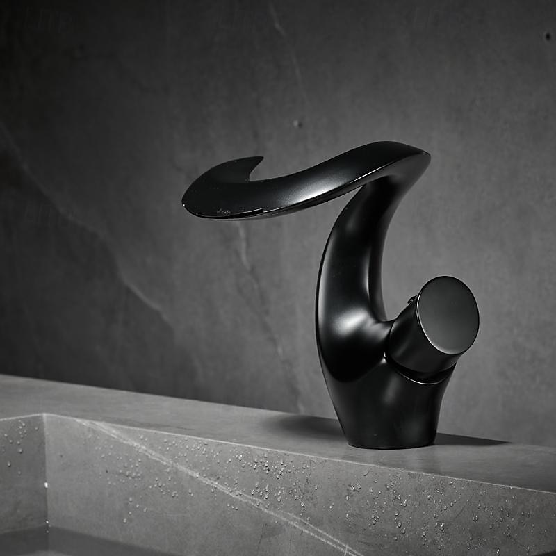 بالوعة الحمام الحنفية - شلال مطلي تركيب خارج التعامل مع واحد ثقب واحدBath Taps 2025 - $249.47 –P12