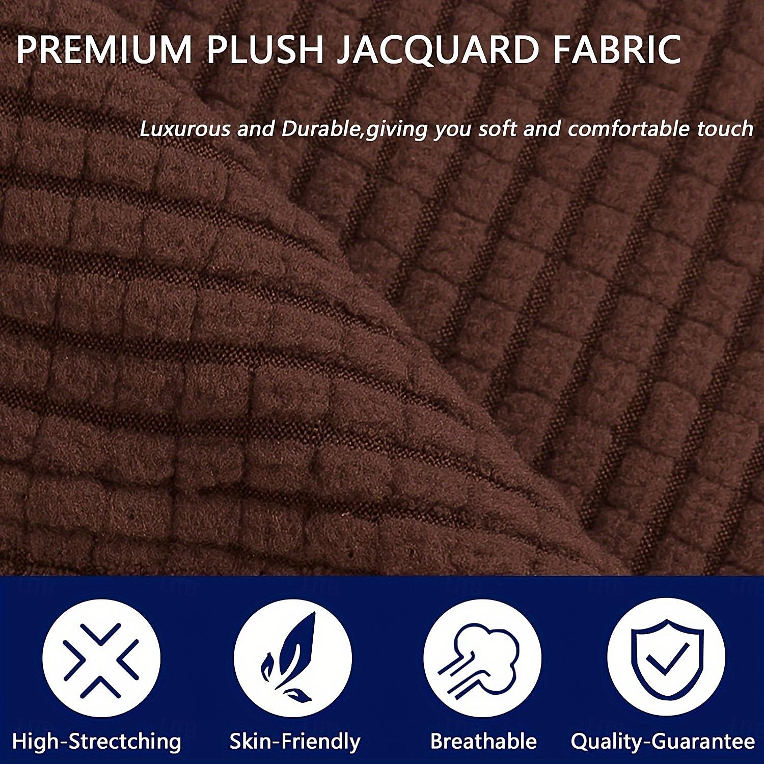 Multifit elastano jacquard sofá slipcover antiderrapante fácil cuidado pet scratch guard t-almofada, protetor de móveis elegante para casa de 2025 por $51.99 –P8