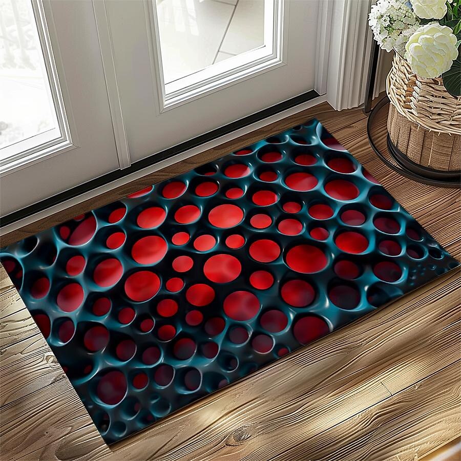 Honeycomb Vortex Doormat Floor Mats Washable Rugs Kitchen Mat Non-Slip Oil Proof Rug Indoor Outdoor Mat Bedroom Decor Bathroom Mat Entrance Rug 2025 - $16.99 –P2