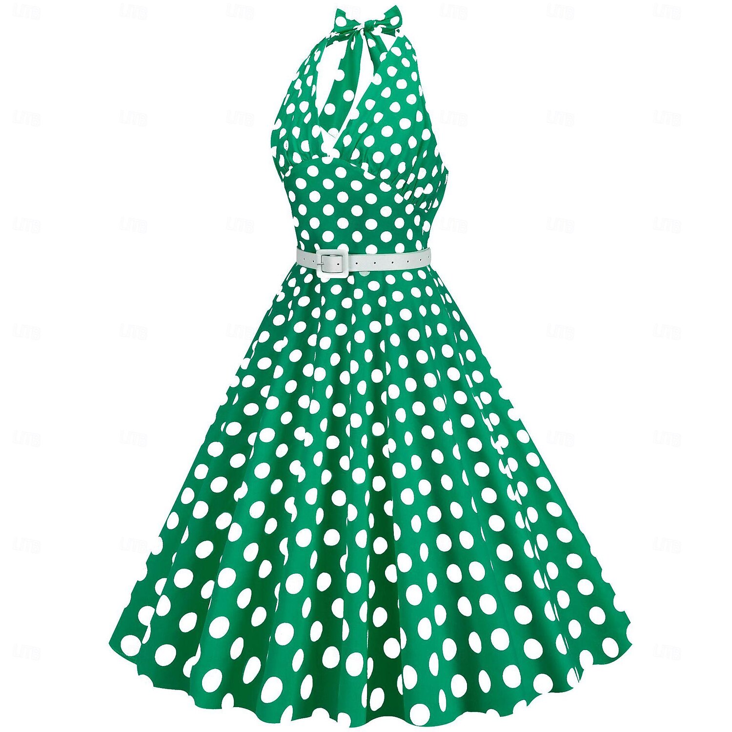 Retro Vintage 1950-tals Grease Outfits Rockabilly Klänning A-linje Klänning Sväng Klänning Prickiga Finstilt Klänning Kvinno Halloween Karneval Maskerad Dagligt Slitage Vuxnas Klänning 2026 - $35.99 –P2
