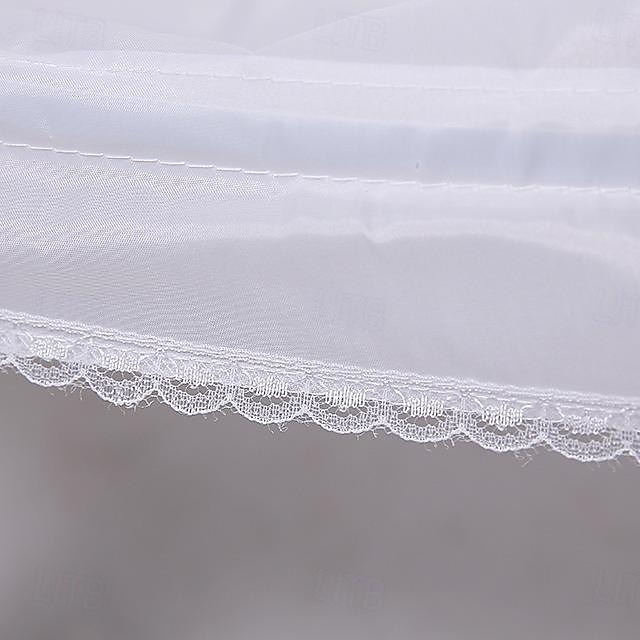 Rococo Victoriaans Tot de grond Onderrok Tutu Tule rok Bruids 2 hoepels Effen Kleur A-lijn Dames Halloween Maskerade Bruiloft Feest Carnaval van Venetië Volwassenen Rok 2025 - $20.99 –P3