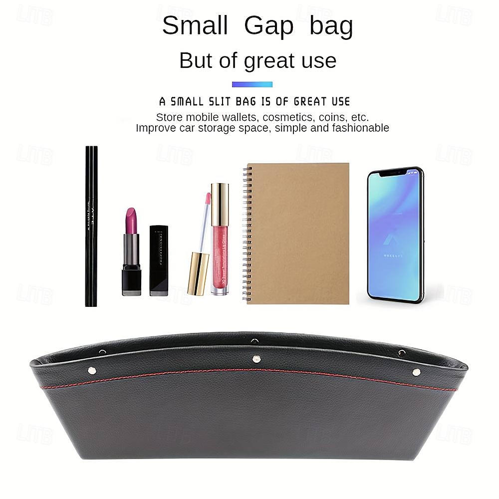 Car Seat Gap Organizer Waterproof PU Leather Storage Box for Car Universal Fit Leather Side Pocket for Mobile Wallet Cosmetics Coins and Accessories 2026 - $13.99 –P4
