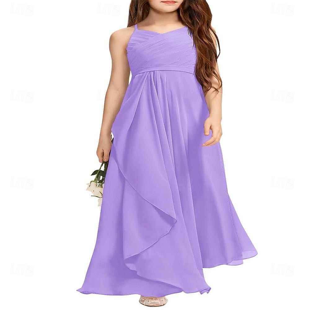 Bambino Da ragazza Vestito da festa Tinta unica Senza maniche Anniversario Occasioni speciali Compleanno Di tendenza Adorabile Giornaliero Poliestere Estate Primavera 2-12 anni Rosa Blu Viola del 2026 a $67.99 –P8