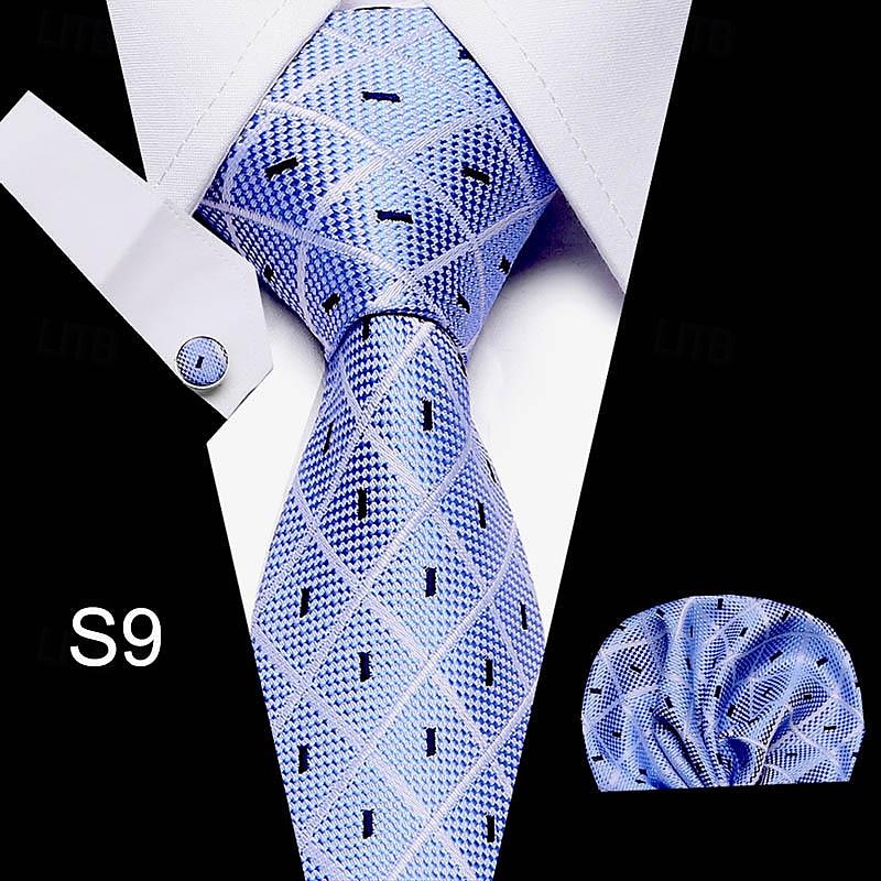 ammattimainen muodollinen pukeutuminen bisnessolmiot vaateasusteet liikemuotipaidat miesten solmiosarjat 2025 - $20.99 –P9