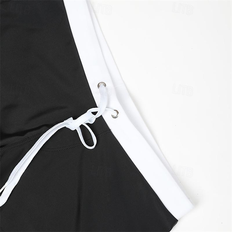 Men's Board Shorts Swim Shorts Swim Trunks Swim Briefs Drawstring Elastic Waist Zipper Pocket Solid Color Breathable Quick Dry Short Casual Daily Beach Fashion Classic Style ArmyGreen Black 2025 - $12.99 –P13