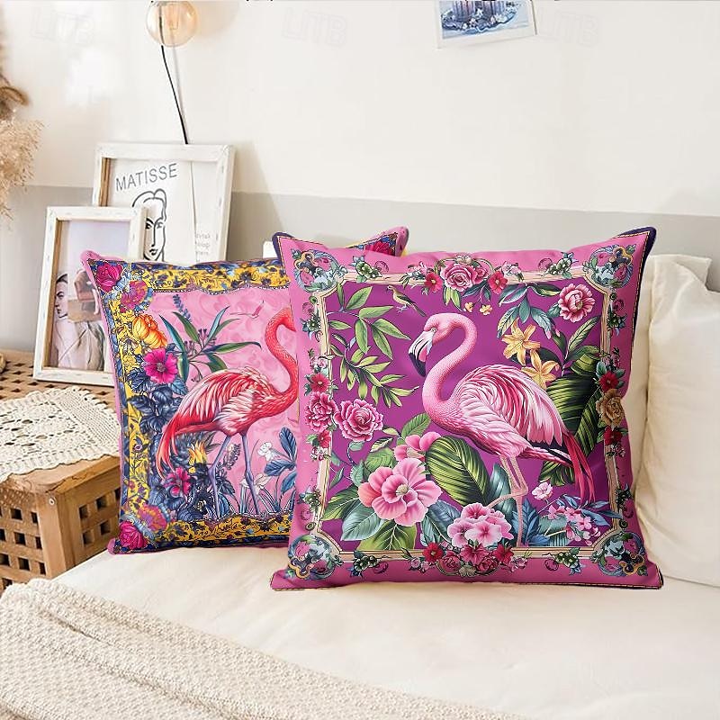 Flamingo Leopard and Toucan Pattern 1PC Throw Pillow Covers Multiple Size Coastal Outdoor Decorative Pillows Soft Velvet Cushion Cases for Couch Sofa Bed Home Decor 2025 - $13.99 –P5