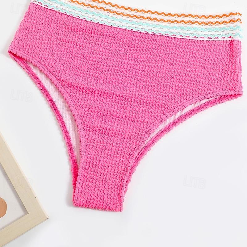 Dam Vanligt Sexiga underkläder Ensfärgat Ren färg Sexig Tryck upp Sommar Hem Säng Simning Polyester Snabb tork Stretch Shorts 2 st Hög midja Sommar Vår 2025 - $22.99 –P8